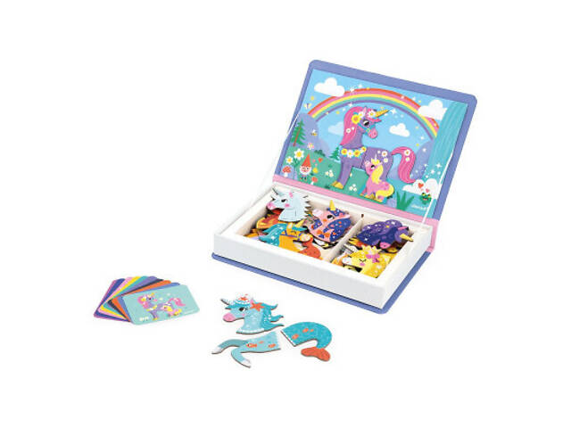 Розвиваюча іграшка Janod Магнітна книга Єдиноріжки (J02584) - Фото 1