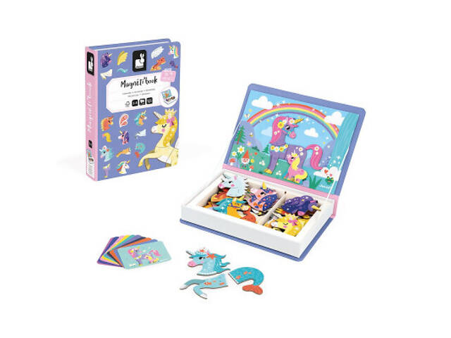Розвиваюча іграшка Janod Магнітна книга Єдиноріжки (J02584) - Фото 2