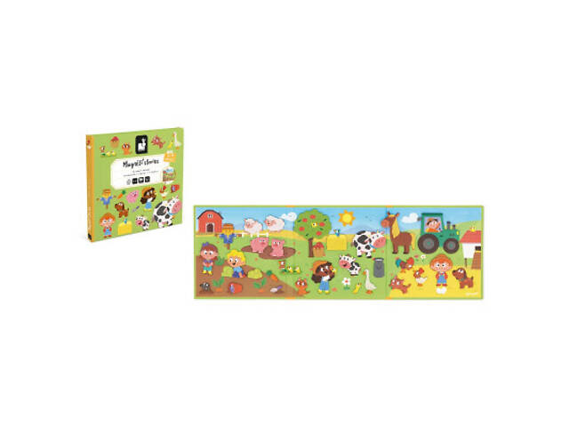 Розвиваюча іграшка Janod Магнітні історії Ферма 30 елементів (J05451) - Фото 1