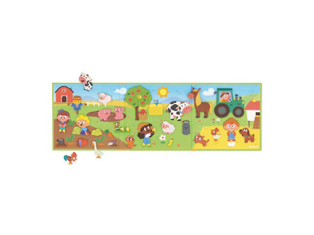 Розвиваюча іграшка Janod Магнітні історії Ферма 30 елементів (J05451) - Фото 4