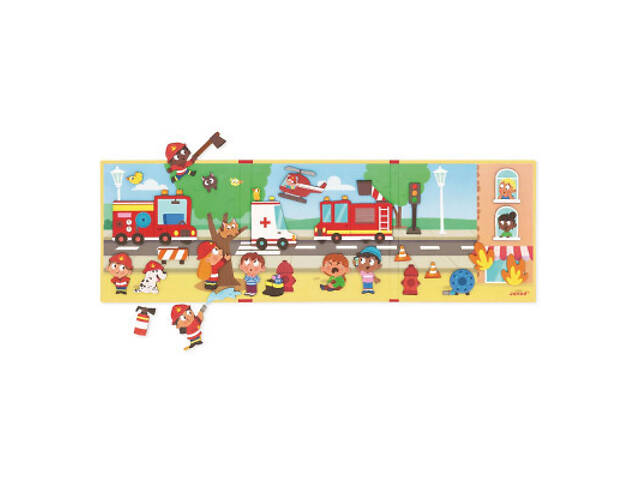 Розвиваюча іграшка Janod Магнітні історії Пожежники 30 елементів (J05453) - Фото 4