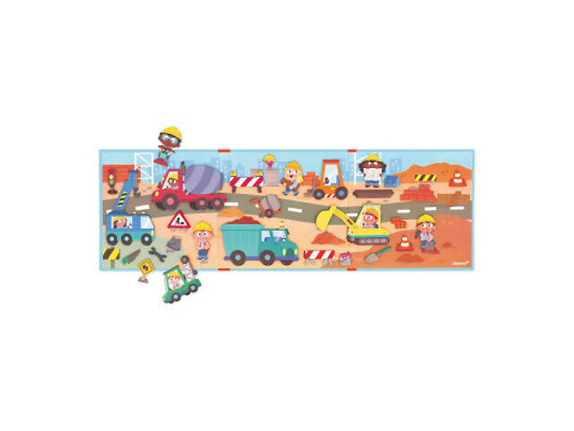 Розвиваюча іграшка Janod Магнітні історії Будівельний майданчик 30 елементів (J05454) - Фото 4