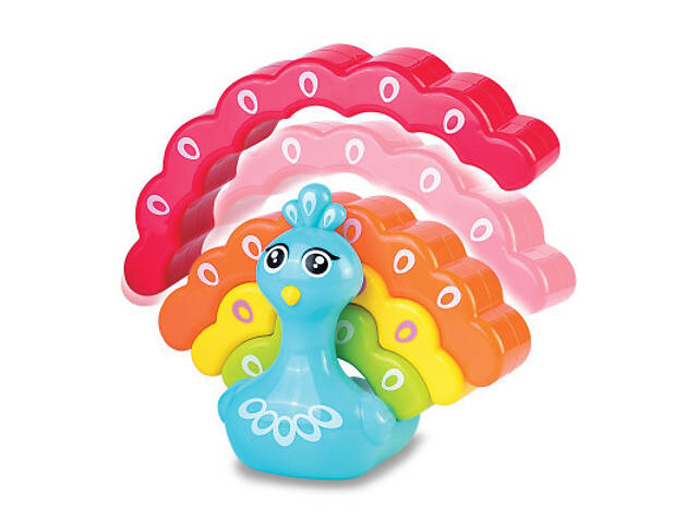 Розвиваюча іграшка Kiddi Smart Райдужний павлинчик (4508-KS) - Фото 1