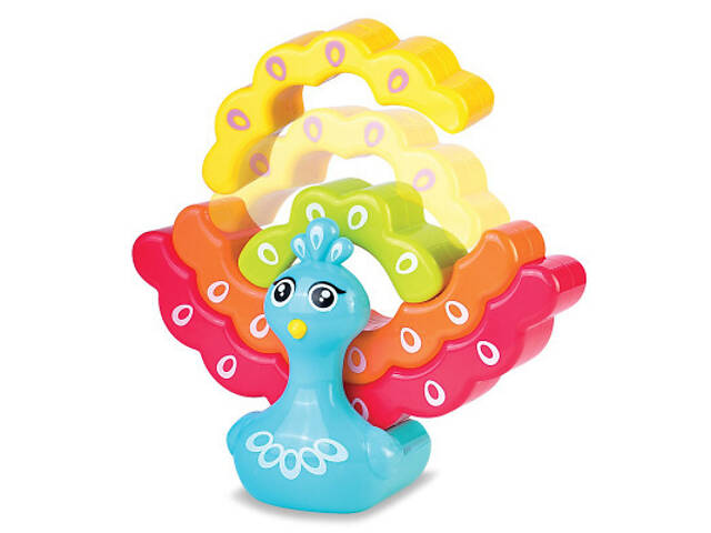 Розвиваюча іграшка Kiddi Smart Райдужний павлинчик (4508-KS) - Фото 2