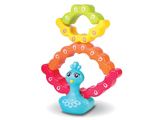 Розвиваюча іграшка Kiddi Smart Райдужний павлинчик (4508-KS) - Фото 4