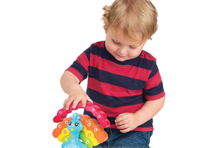 Розвиваюча іграшка Kiddi Smart Райдужний павлинчик (4508-KS) - Фото 5