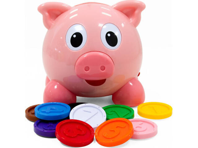 Розвиваюча іграшка Kiddi Smart Інтерактивна навчальна іграшка Smart-Копилочка українська та англійська мова (208441) - Фото 1