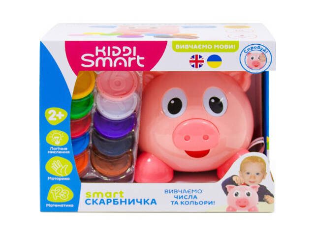 Розвиваюча іграшка Kiddi Smart Інтерактивна навчальна іграшка Smart-Копилочка українська та англійська мова (208441) - Фото 2