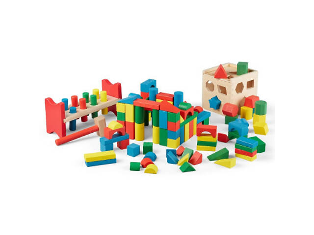 Развивающая игрушка Melissa&Doug МЕГА-набор Кубики/Сортер/Стучалка (MD93685) - Фото 2