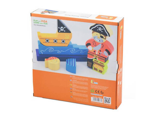 Розвиваюча іграшка Viga Toys Пірат (50077) - Фото 4