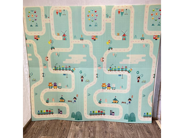 Розвиваючий килимок BabyOno зі спіненого XPE 180 x 200 x 1cм - Фото 3