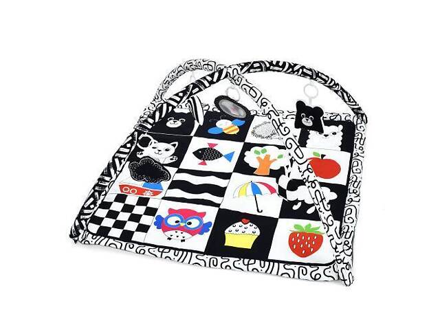 Розвиваючий килимок для немовляти ZL2307-2308 з дугами та іграшками. - Фото 1