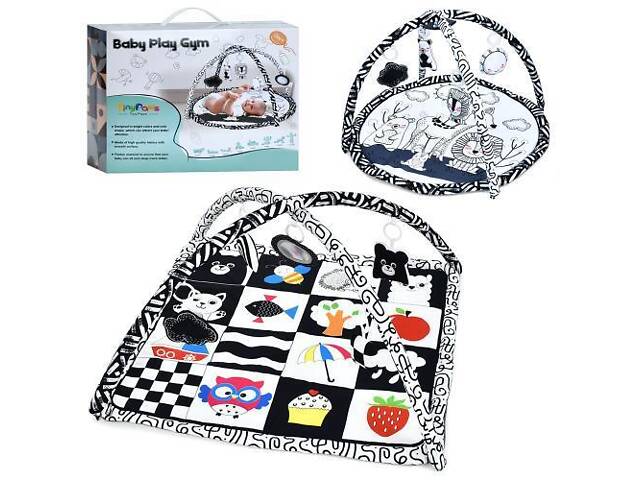 Розвиваючий килимок для немовляти ZL2307-2308 з дугами та іграшками. - Фото 2