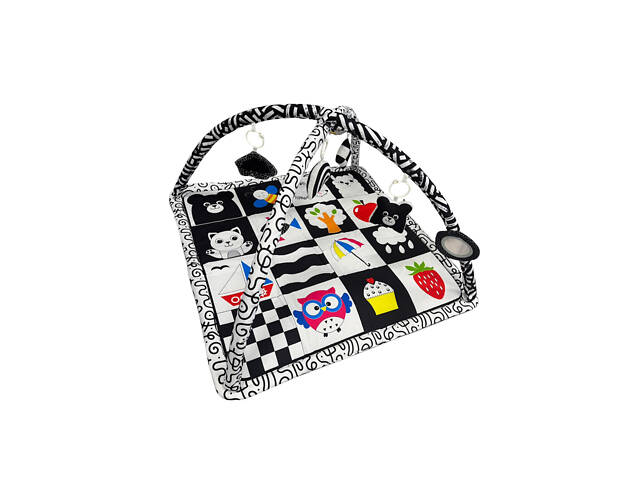 Розвиваючий килимок для немовляти ZL2307-2308 з дугами та іграшками. - Фото 4