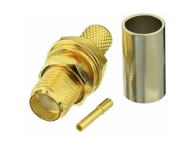 Разъём SMA F на кабель RG58 для радиооборудования - Фото 1