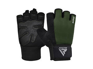 RDX W1 Half Army Plus Gloves Green (M size)