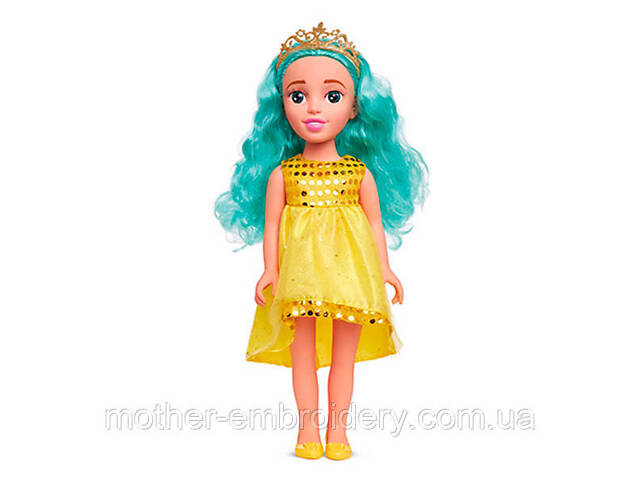 Реалистичная Кукла Kids Hits Beauty star Party time в желтом платье Большая кукла 46 см KH40/004 - Фото 1