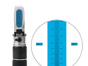 Рефрактометр для цукру меду 0-90% Brix тестер цукристості ATС RZ117