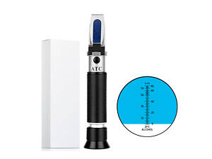 Рефрактометр для спирта алкоголя 0-80% vol спиртометр ATC RZ116