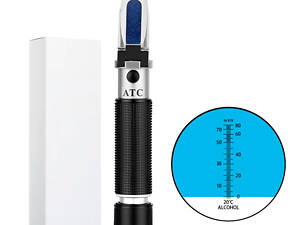 Рефрактометр для спирта алкоголя 0-80% vol спиртометр ATC RZ116
