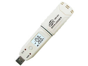Регистратор влажности и температуры (даталоггер) USB, 0-100%, -30-80°C BENETECH GM1365