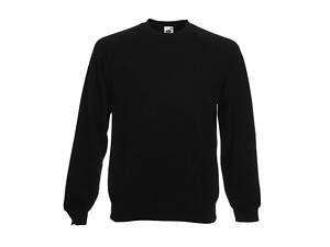 Реглан Fruit of the loom Classic raglan sweat S Черный (62-216-0)