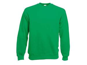 Реглан Fruit of the loom Classic raglan sweat L Зеленый (62-216-0)