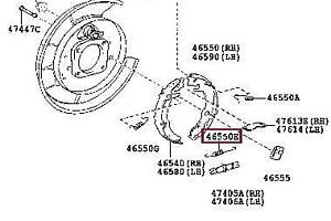 Регулировочная пружина колодок барабана 90015DY007