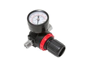Регулятор тиску повітря з індикатором 1/4''(F)X1/4''(M) (0-12BAR) нижнє розташування регулятору