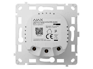 Реле для двухклавишного выключателя Ajax LightCore 2-gang vertical