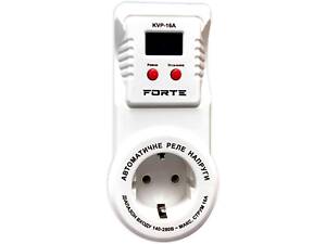 Реле напряжения автоматическое Forte KVP-16A белое