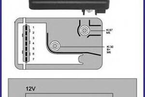 Реле свечей накаливания для моделей: ALFA ROMEO (145, 146), CITROËN (JUMPER,XANTIA,AX,SAXO,JUMPY,BERLINGO,BERLINGO,XSAR