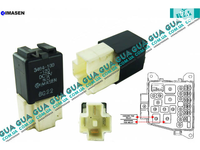 Реле управления вентилятора 3464100120 Mazda / МАЗДА 323 F 1998-2004