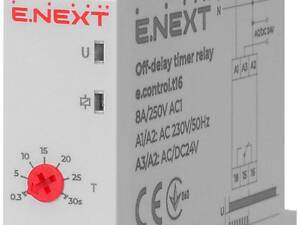Реле времени 8А 230В 0.3-30сек задержка на выключение [i0310028] e.control.t16 E.NEXT