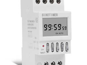 Реле времени Sinotimer TM627, на DIN-рейку, LCD, программируемый, 16А, 220V, 82х68х36 мм