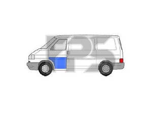 Ремчасть двери VW T4 90-03 (кроме CARAVELLE 96-) передней левая большая (FPS). FP9558123