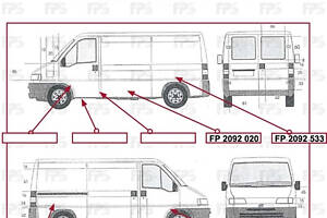 Ремчасть ліва Fiat Scudo (Fiat Scudo)./CT JUMP./PG BOX. -06 виробник FPS