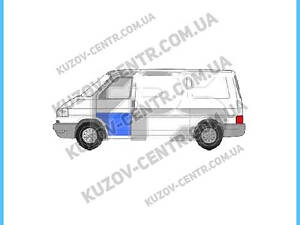 Ремчасть передней двери VW T4 Transporter (90-03) левая, большая