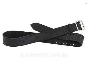 Ремень 110 см 'Портупея' поясной армейский портупейный офицерский ремень пояс (кожаный, черный) ms