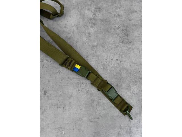 Ремінь 3-х точковий олива з карабіном Мі їх ВТ4693 - Фото 4