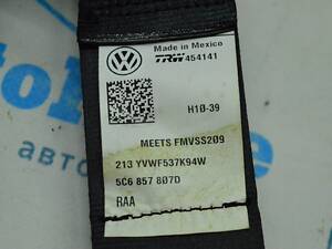 Ремень безопасности зад центр VW Jetta 11-18 USA черн 5C6-857-807-D-RAA