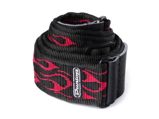 Ремінь для гітари Jim Dunlop Classic Strap Flambe Red (D38-11RD) - Фото 1