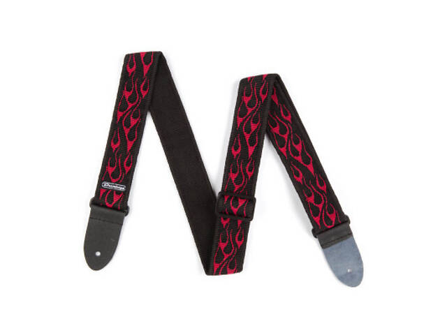 Ремінь для гітари Jim Dunlop Classic Strap Flambe Red (D38-11RD) - Фото 2