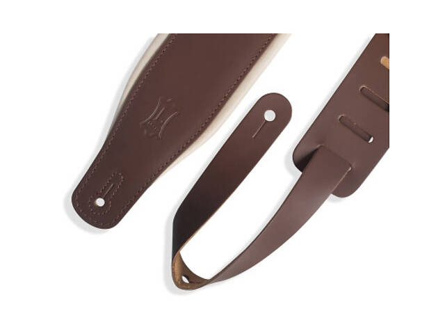 Ремінь для гітари Levy's Classics Series Padded Two-Tone Guitar Strap (Brown, Cream) (M26PD-BRN_CRM) - Фото 2