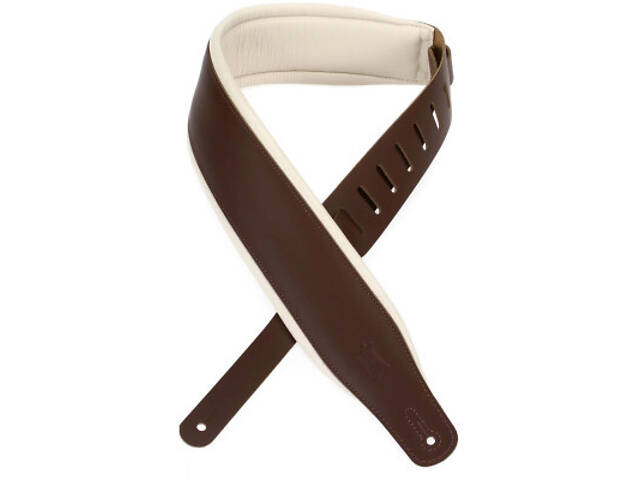 Ремінь для гітари Levy's Classics Series Padded Two-Tone Guitar Strap (Brown, Cream) (M26PD-BRN_CRM) - Фото 4