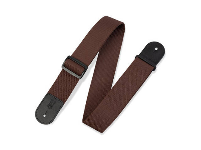 Ремінь для гітари Levy's Classics Series Polypropylene Guitar Strap Brown (M8POLY-BRN) - Фото 1
