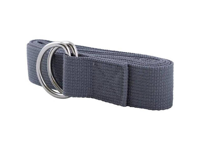 Ремінь для йоги PowerPlay PP_4409 183*3.8см. Сірий - Фото 5