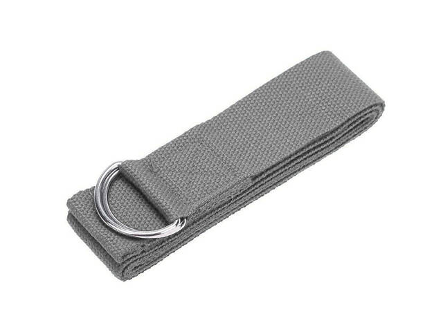 Ремінь для йоги PowerPlay PP_4409 183*3.8см. Сірий - Фото 6