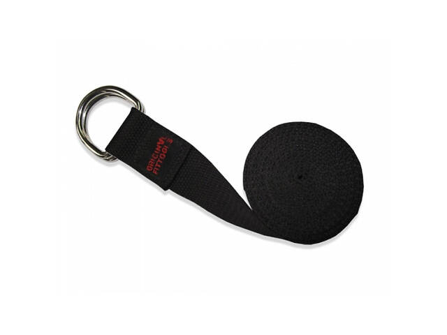 Ремінь для йоги PowerPlay PP_4409 183*3.8см. Чорний - Фото 9