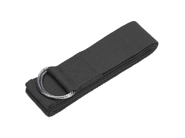 Ремінь для йоги PowerPlay PP_4409 183*3.8см. Чорний - Фото 10